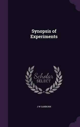 Cover image for Synopsis of Experiments