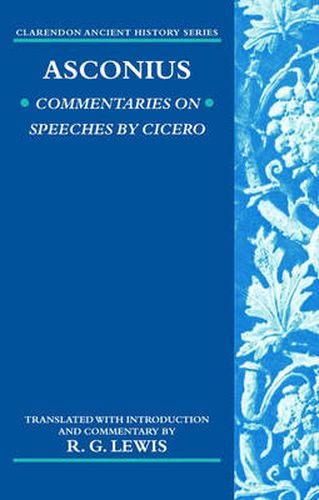 Cover image for Asconius: Commentaries on Speeches of Cicero