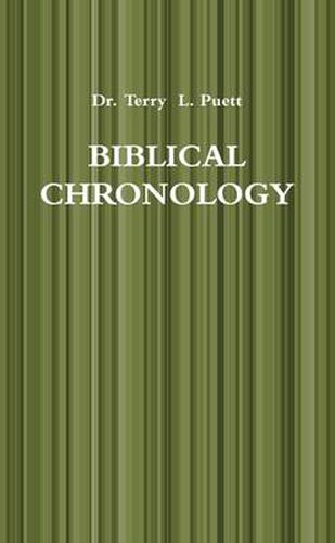 Cover image for Biblical Chronology