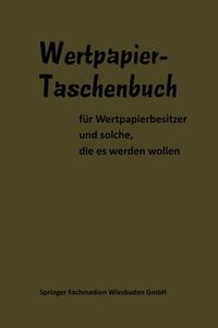 Cover image for Wertpapier Taschenbuch