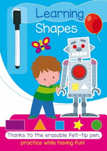 Cover image for Learning Shapes: A Full-Color Activity Workbook that Makes Practice Fun