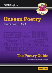 Cover image for New GCSE English AQA Unseen Poetry Guide - Book 2 includes Online Edition