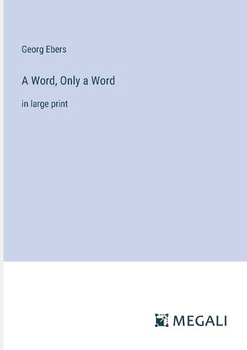 Cover image for A Word, Only a Word