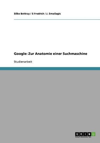 Cover image for Google: Zur Anatomie Einer Suchmaschine
