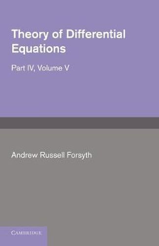 Cover image for Theory of Differential Equations: Partial Differential Equations