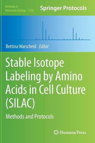 Cover image for Stable Isotope Labeling by Amino Acids in Cell Culture (SILAC): Methods and Protocols