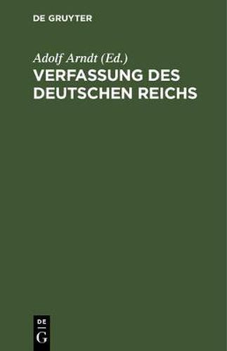 Verfassung des Deutschen Reichs