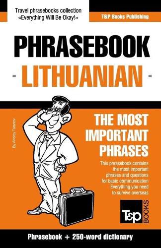 Cover image for English-Lithuanian phrasebook & 250-word mini dictionary