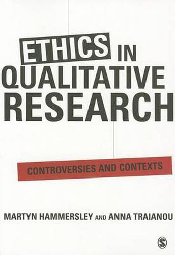 Cover image for Ethics in Qualitative Research: Controversies and Contexts