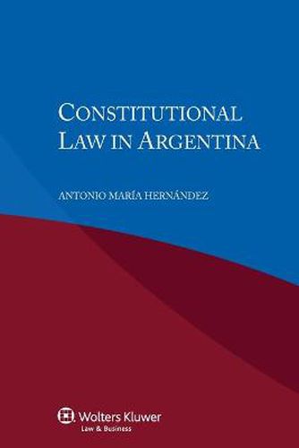 Cover image for Constitutional Law in Argentina