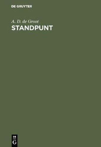 Cover image for Standpunt