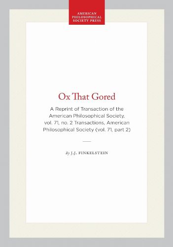 Cover image for Ox That Gored