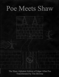 Cover image for Poe Meets Shaw: The Shaw Alphabet Edition of Edgar Allan Poe