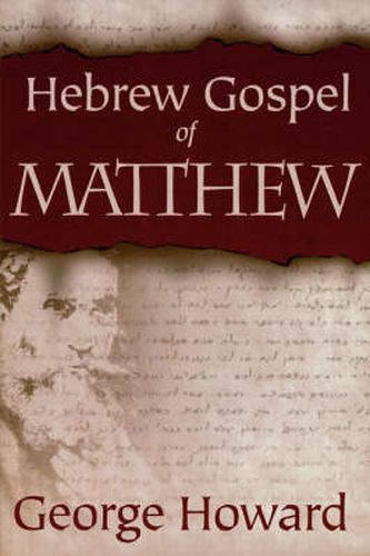 Cover image for The Hebrew Gospel of Matthew