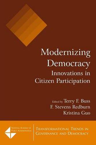 Cover image for Modernizing Democracy: Innovations in Citizen Participation: Innovations in Citizen Participation