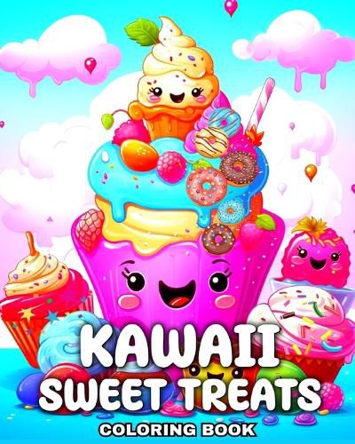 Cover image for Kawaii Sweet Treats Coloring Book