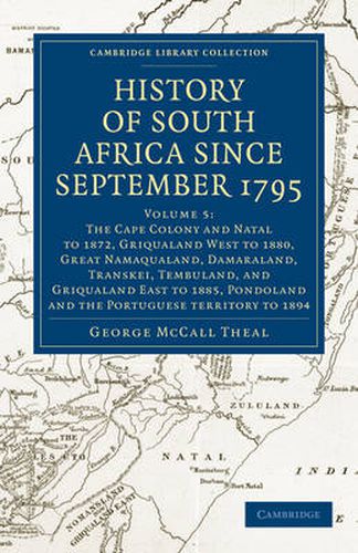 Cover image for History of South Africa since September 1795