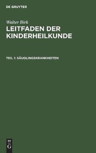 Cover image for Sauglingskrankheiten
