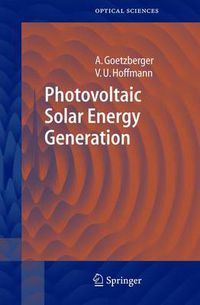 Cover image for Photovoltaic Solar Energy Generation