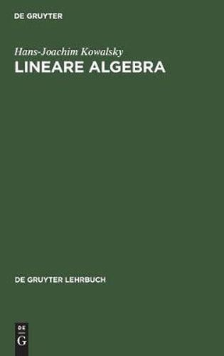 Cover image for Lineare Algebra