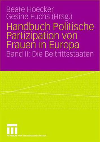 Cover image for Handbuch Politische Partizipation von Frauen in Europa