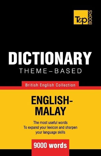 Cover image for Theme-based dictionary British English-Malay - 9000 words