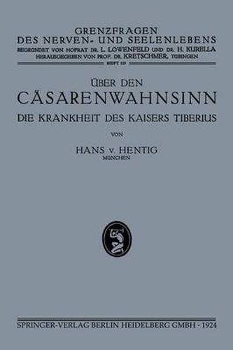 Cover image for UEber Den Casarenwahnsinn: Die Krankheiten Des Kaisers Tiberius