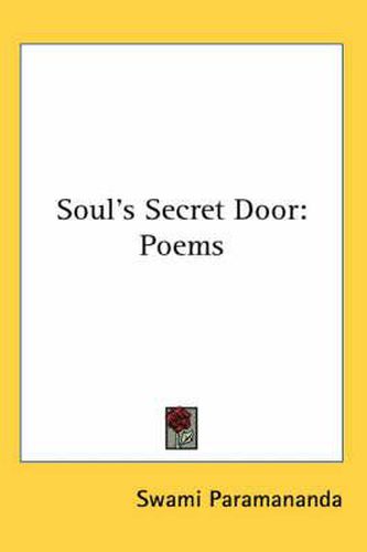 Cover image for Soul's Secret Door: Poems
