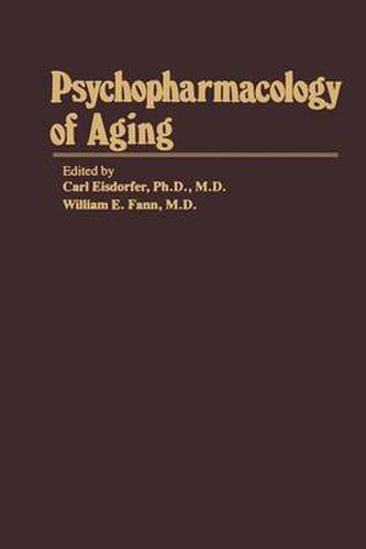 Cover image for Psychopharmacology of Aging