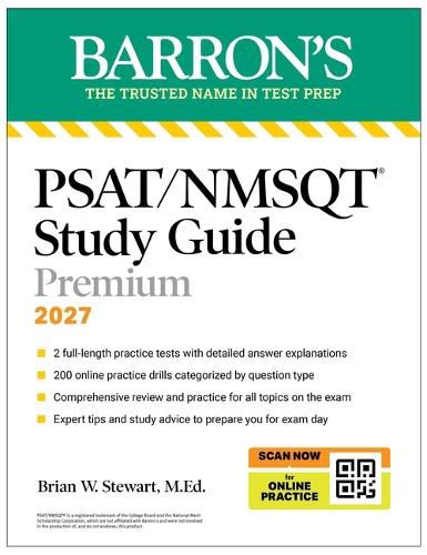 Cover image for Psat/NMSQT Premium Study Guide, 2027: 2 Practice Tests + Comprehensive Review + 200 Online Drills