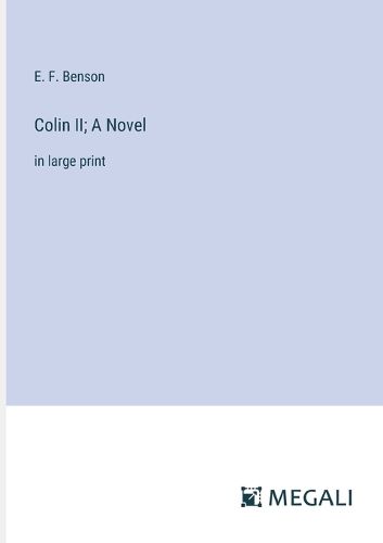 Cover image for Colin II; A Novel