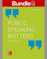 Cover image for Gen Combo Looseleaf Public Speaking Matters; Connect Access Card