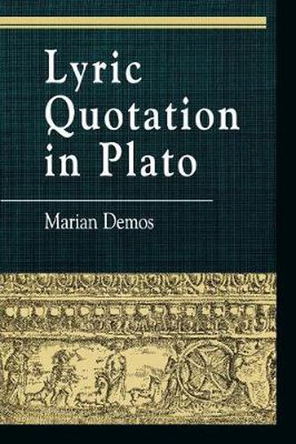 Cover image for Lyric Quotation in Plato