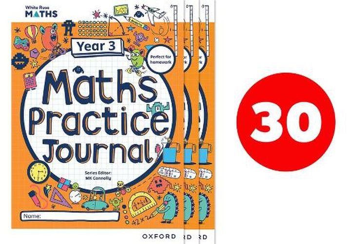 Cover image for White Rose Maths Practice Journals Year 3 Workbooks: Pack of 30