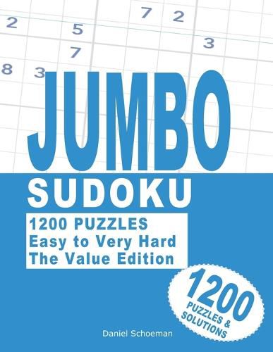 Cover image for Jumbo Sudoku: 1200 Puzzles with 4 Levels.