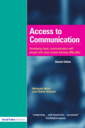 Cover image for Access to Communication: Developing basic communication with people who have severe learning difficulties