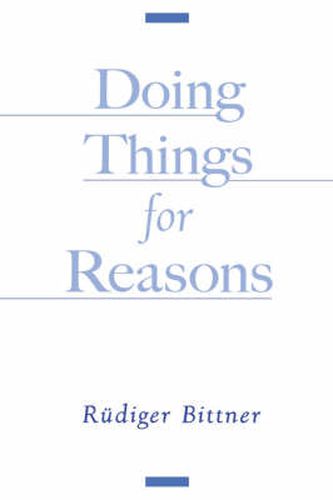 Cover image for Doing Things for Reasons