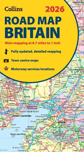 Cover image for 2026 Collins Road Map of Britain