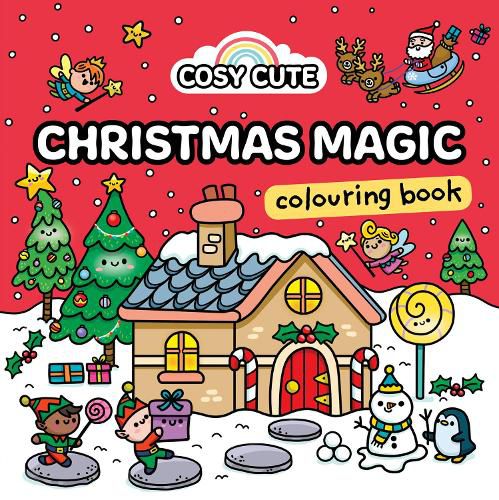 Cover image for Cosy Cute Christmas Magic: Colouring Book