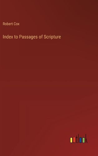 Cover image for Index to Passages of Scripture