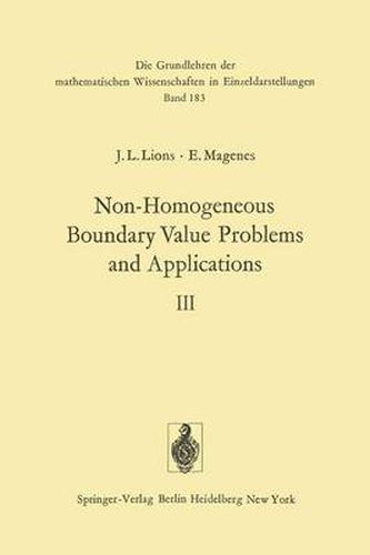 Non-Homogeneous Boundary Value Problems and Applications: Volume III