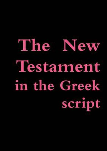 Cover image for Greek New Testament (Greek script)