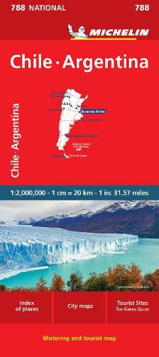 Chile Argentina - Michelin National Map 788