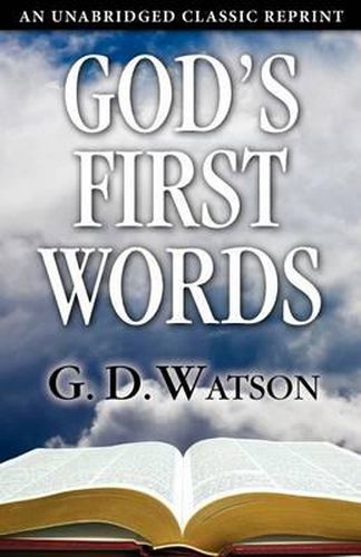 Cover image for God's First Words