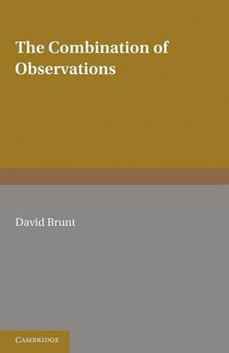 Cover image for The Combination of Observations