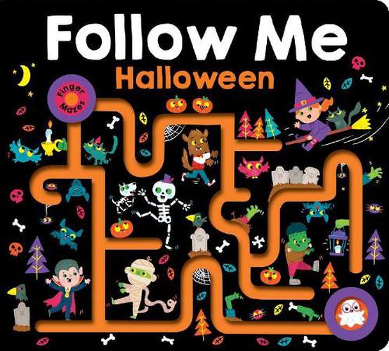 Cover image for Maze Book: Follow Me Halloween