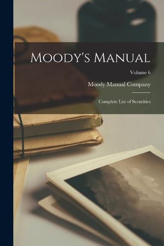 Cover image for Moody's Manual