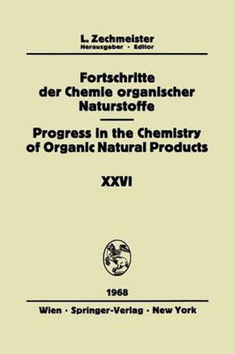 Fortschritte Der Chemie Organischer Naturstoffe/Progress in the Chemistry of Organic Natural Products