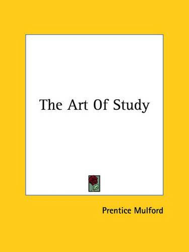 Cover image for The Art of Study