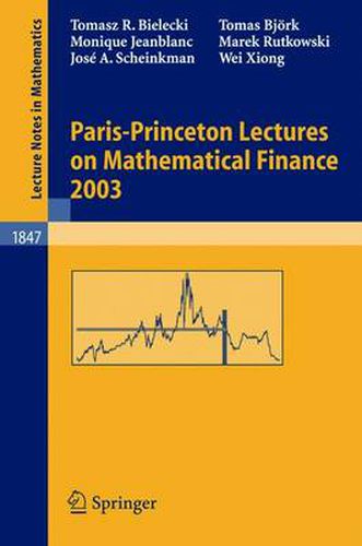 Cover image for Paris-Princeton Lectures on Mathematical Finance 2003